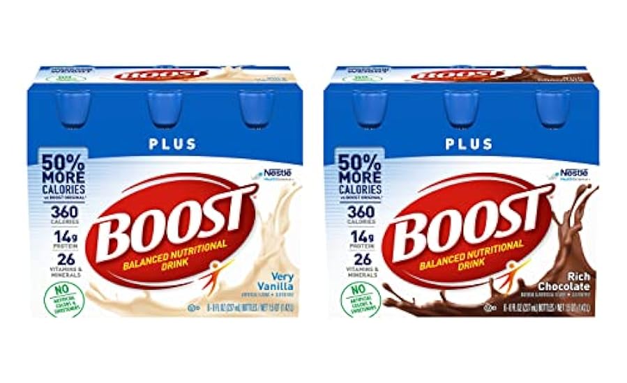 Boost Plus Complete Nutritional Drink (Vanilla + Schoko