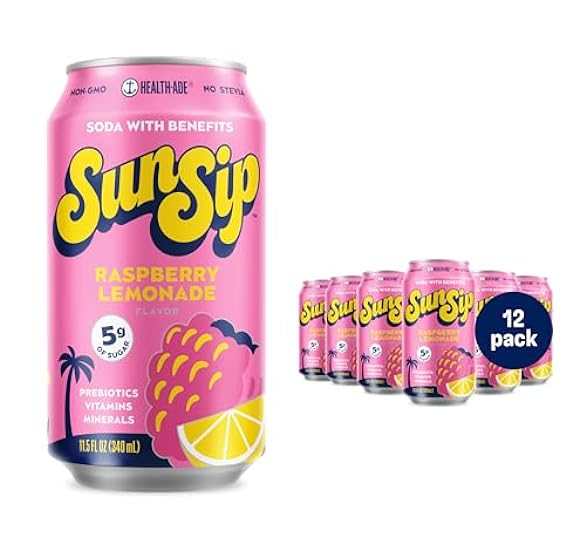 SunSip Prebiotic Soda With Benefits - Gut-Healthy Bever