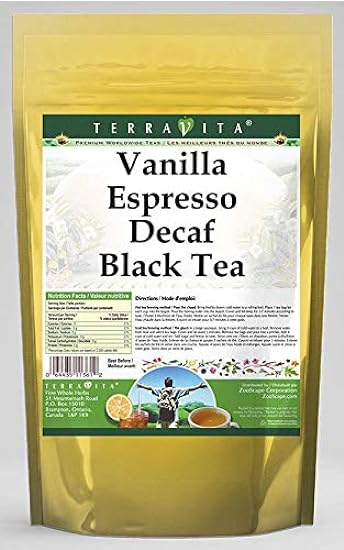 Vanilla Espresso Decaf Schwarz Tee (25 Teebeutel, ZIN: 