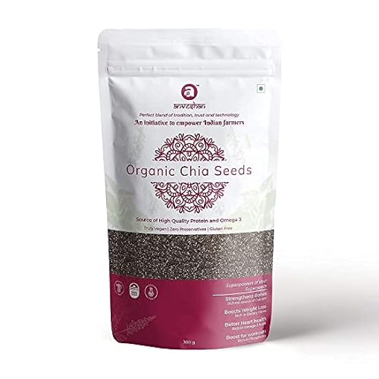 SMED Anveshan Organic Chia Seed |Unroasted | USDA Certi
