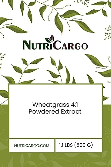 NutriCargo Wheat Grass 4:1 Powdered Extract 1.1 LBS (50