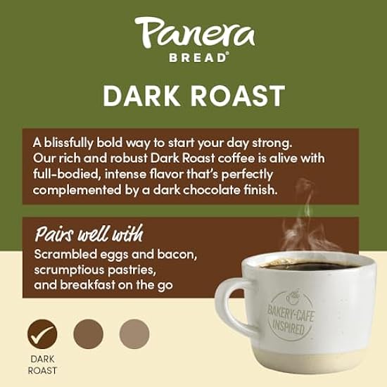 Panera Bread Dark Roast Kaffee, Single Serve 96 Count Pods (4 Packs of 24) 987128859