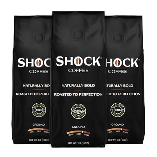 Shock Kaffee - Bold all Arabica Med-Dark Roast Ground, 