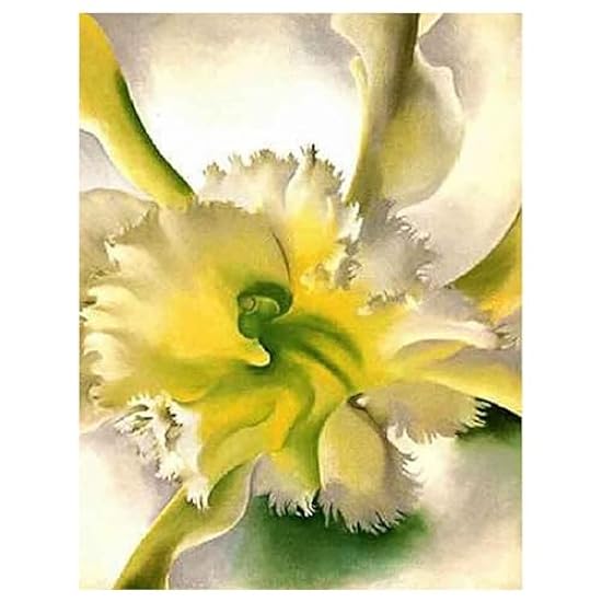 《An Orchid》by Georgia O´keeffe Canvas Painting Poster Print for Living Room Home Decor Canvas Wall Art for Bedroom Home Decor Ready to Hang(framed,（20x26cm）8x10inch) 510446496
