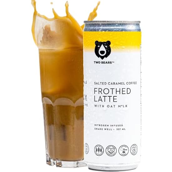 Iced Kaffee & Cold-Brew Getränke - Two Bears Chai Oat Milk Latte Drink | Cans Best Served Cold With Ice | Vegan & Dairy Free Cold-Brewed Kaffee Beverage (12-Pack, 7 oz Can) 431389815