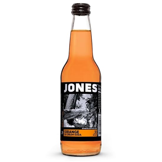 Jones Soda, 12 ounce (Orange & Cream, 12 Glass bottles)