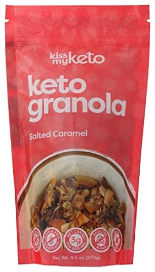 Kiss My Keto Salted Caramel Granola Cereals, Low Sugar,