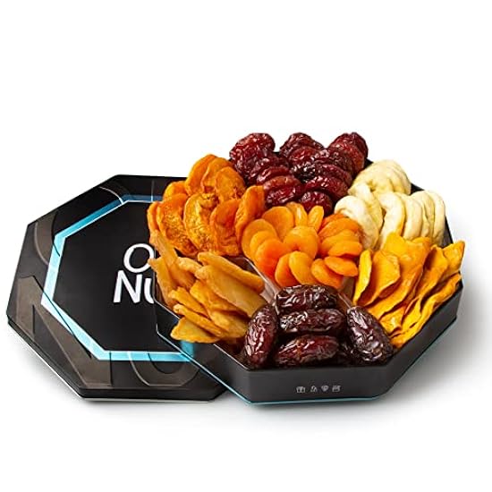 Oh! Nuts 7 Section Assorted Nuts Gift Tin Box | Gourmet 7 Variety Fresh Roasted Nuts - Healthy Snacks for Birthday, Anniversary, Corporate, Family Party, Movie Night - for Men & Women 924035066