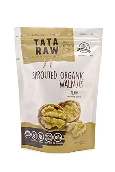TATA RAW - Sprouted Organic Walnuts - PLAIN. Nothing Added - 3 lb 924560988