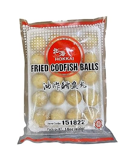 Hokkai Frozen Fried Codfish Ball: A Savory Seafood Delight - 14 Oz (pack of 5) 747900721