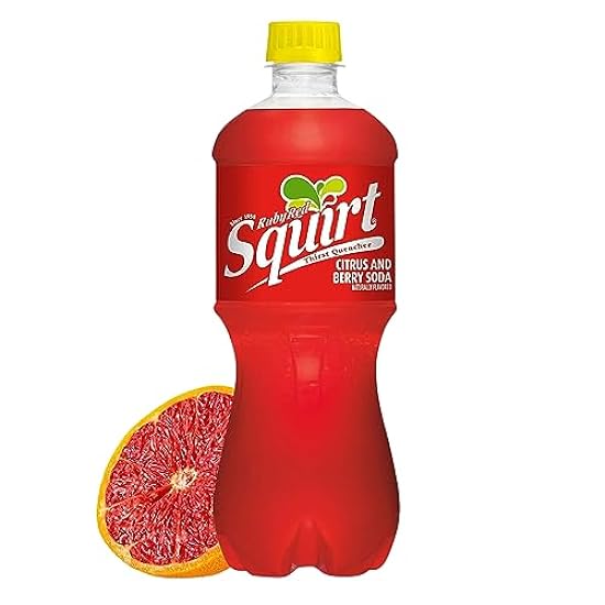 Squirt Ruby Rot Citrus and Berry Soda 24 Pack 20 oz Bun