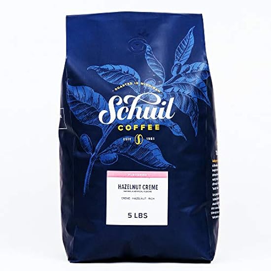 Schuil Whole Bean Kaffee, Premium Roasted Gourmet Kaffee beans, Smooth and Full Bodied Artisan Kaffee (Hazelnut Crème, 5 lb) - Makes Roughly 227-6oz Cups of Kaffee 745688971