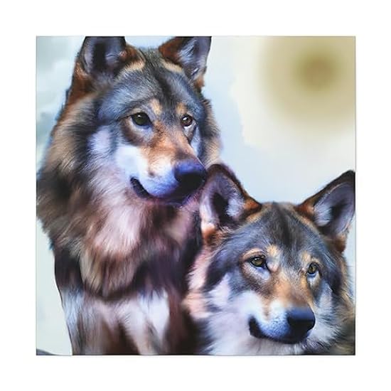 Wolves of the Wild - Canvas 36″ x 36″ / Premium Gallery