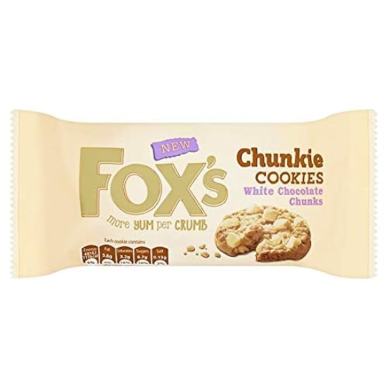 Fox´s Weiß Schokolade Chunkie Cookies - 180g - Pac