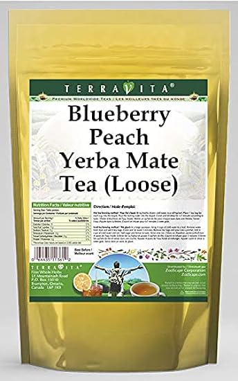 Blauberry Peach Yerba Mate Tee (Loose) (4 oz, ZIN: 5622
