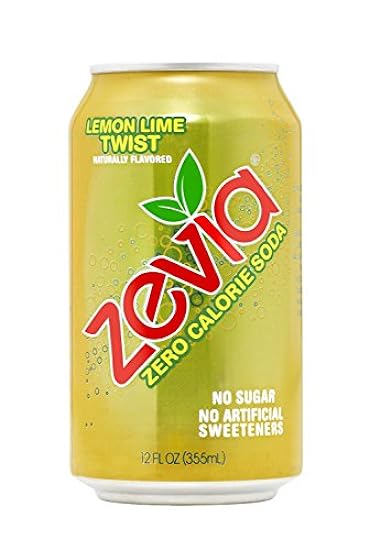 Zevia Natural Zero Calorie Lemon Lime Twist 6 cans X 12