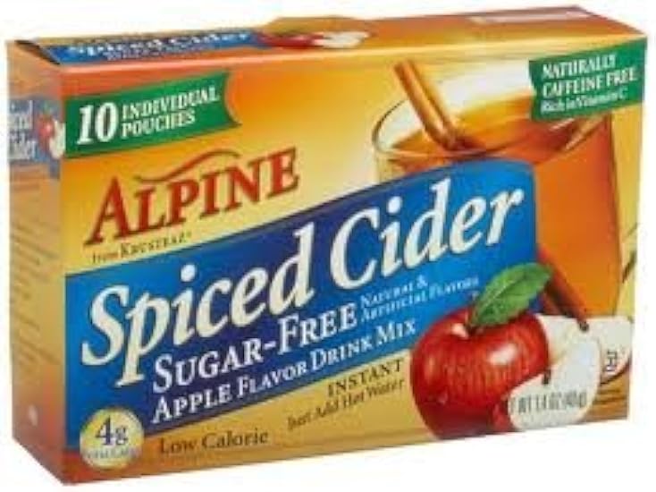 Alpine Spiced Cider, Sugar-free Apple Flavor Drink Mix,