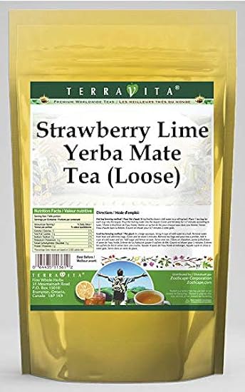 Strawberry Lime Yerba Mate Tee (Loose) (8 oz, ZIN: 5580