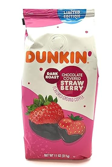 Schokolade Covered Strawberry Dark Roast Ground Kaffee by Dunkin - 11oz (Pack of 2) 221781579
