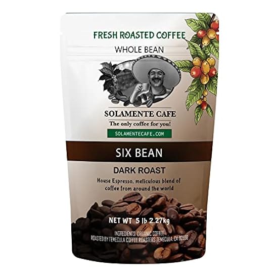 Solamente Cafe 6-Bean Espresso Blend - Espresso Roast (