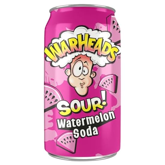 Warheads Sour Wassermelon Soda (Pack of 12 Cans) (1 Cas