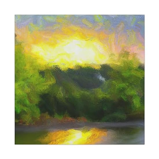 Starry Sunrise Expanse - Canvas 36″ x 36″ / Premium Gal