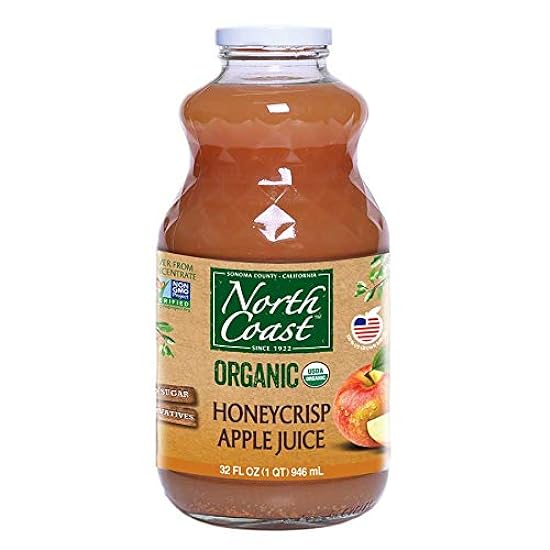 North Coast 32 oz Honey Crisp Apple Organic Juice, Pack