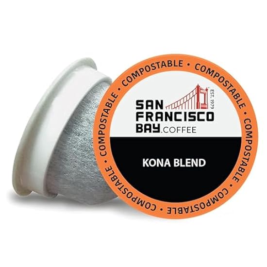 SF Bay Kaffee Kona Blend 80 Ct Medium Roast Compostable