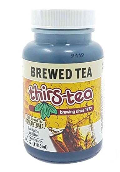 Thirs-Tee Brewed Tee | 4oz Bottle | Unsweetened | 3gal Yield | Caffeine Free 767532662