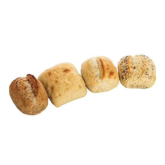 La Brea Assorted Dinner Rolls, (French, Seeded French, Rustic and Wheat), ParBaked, 2.12 oz., (96 per case). 951187769
