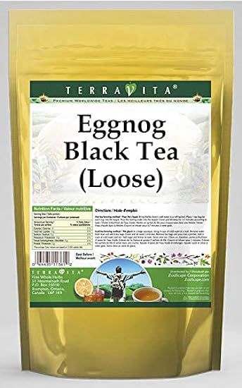 Eggnog Schwarz Tee (Loose) (8 oz, ZIN: 532185) - 2 Pack 839682596