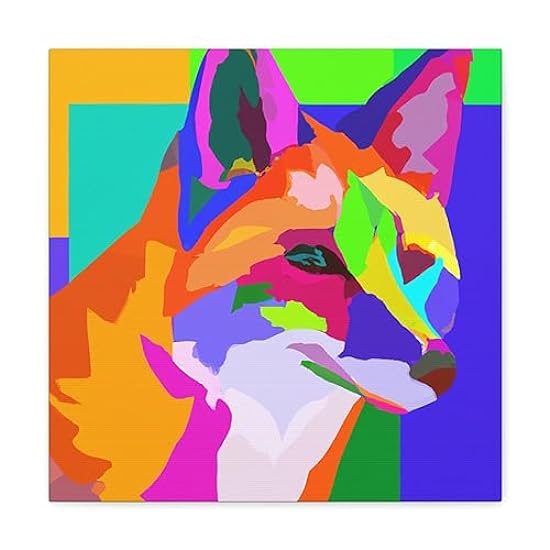 Foxy Pop Artistry - Canvas 16″ x 16″ / Premium Gallery 