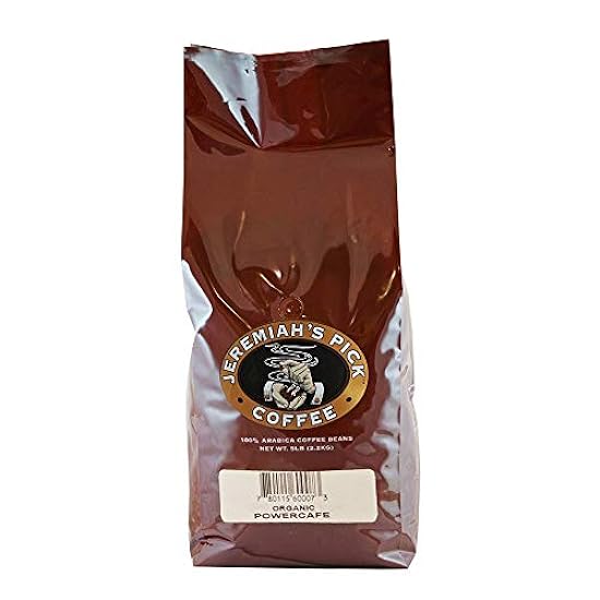 Organic PowerCafe® - Whole Bean Kaffee - 5lb, Caffeinat