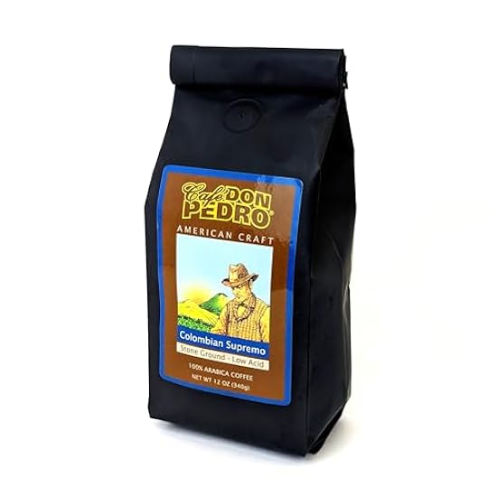 Cafe Don Pedro Colombian Supremo Medium Roast Low-Acid Kaffee Six 12 oz Bags (4.5 lbs) 835971536