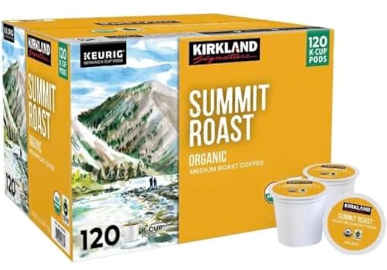 Summit Roast K-Cups Kaffee, Organic Medium Roast - 120 