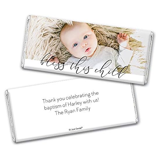 36ct Baptism Schokolade Favors Personalized Candy Bars 