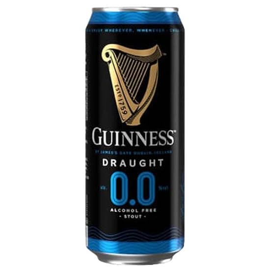 [Pack of 16] Guinness Irish Dry Stout Draught Non-Alcoholic NA Beer, Malt Beverage w/Natural Flavors- 14.9 Fl Oz 24192652