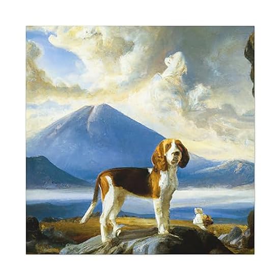 Beagle in a Dream - Canvas 36″ x 36″ / Premium Gallery 