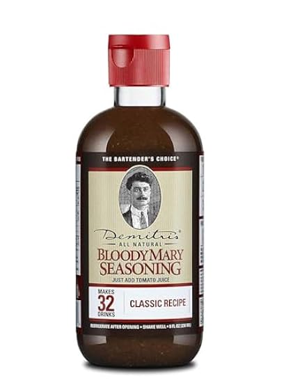 Demitri´s Bloody Mary Seasoning Classic Recipe, 8-ounce Bottles (Pack of 6) 913607970