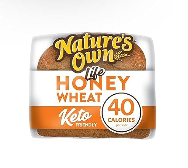 Nature´s Own Life Keto Friendly Honey Wheat Bread 40 Calories (Set of 2) 590903127
