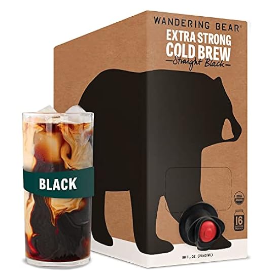 Wandering Bear Straight Schwarz Organic Cold Brew Kaffe