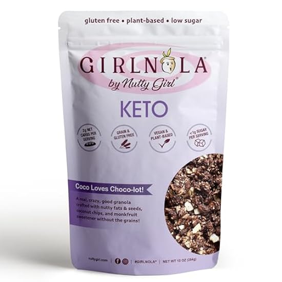 Low Sugar Low Carb Granola Cereal | Coco Loves Choco-Lot | 6 Pack | Nutty Girl Keto Girlnola® 662284422