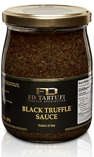 FD TARTUFI Schwarz Truffle Sauce 500g (17.63oz), (Tuber