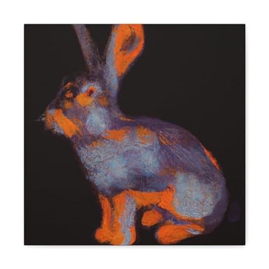 Rabbit in the Garden - Canvas 16″ x 16″ / Premium Gallery Wraps (1.25″) 659747500