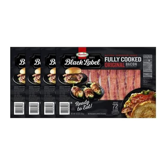 Hormel Schwarz Label Fully Cooked Bacon - 288 slices of bacon, 42 ounces - Natural Hardwood Smoked - Ready to Eat 547996870