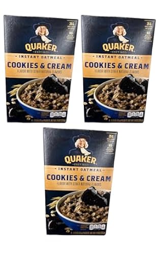 Cookies & Cream Instant Oatmeal Quaker 1.23 oz, 6 count (Pack of 3) 172057137