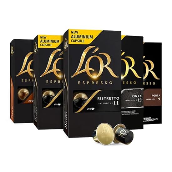 L´OR Intense Variety Pack Espresso Pods Compatible