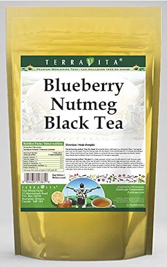 Blauberry Nutmeg Schwarz Tee (50 Teebeutel, ZIN: 540286) - 3 Pack 750911018