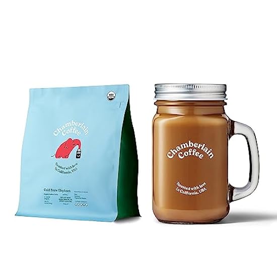 Chamberlain Kaffee Cold Brew & Mason Jar Bundle - Inclu