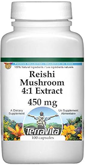 Terravita Reishi Mushroom 4:1 Extract - 450 mg (100 Cap